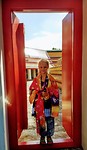 Prachtig meisje, in Wat Pho, Bangkok