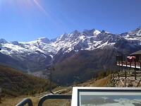 Boven op de berg