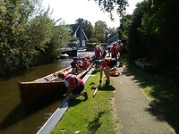 Uit de boot voor lunch