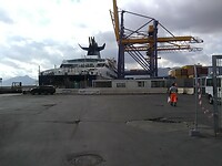 De ferry van uit Napels