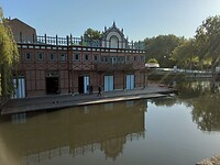 Het botenhuis van de roei in Amiens