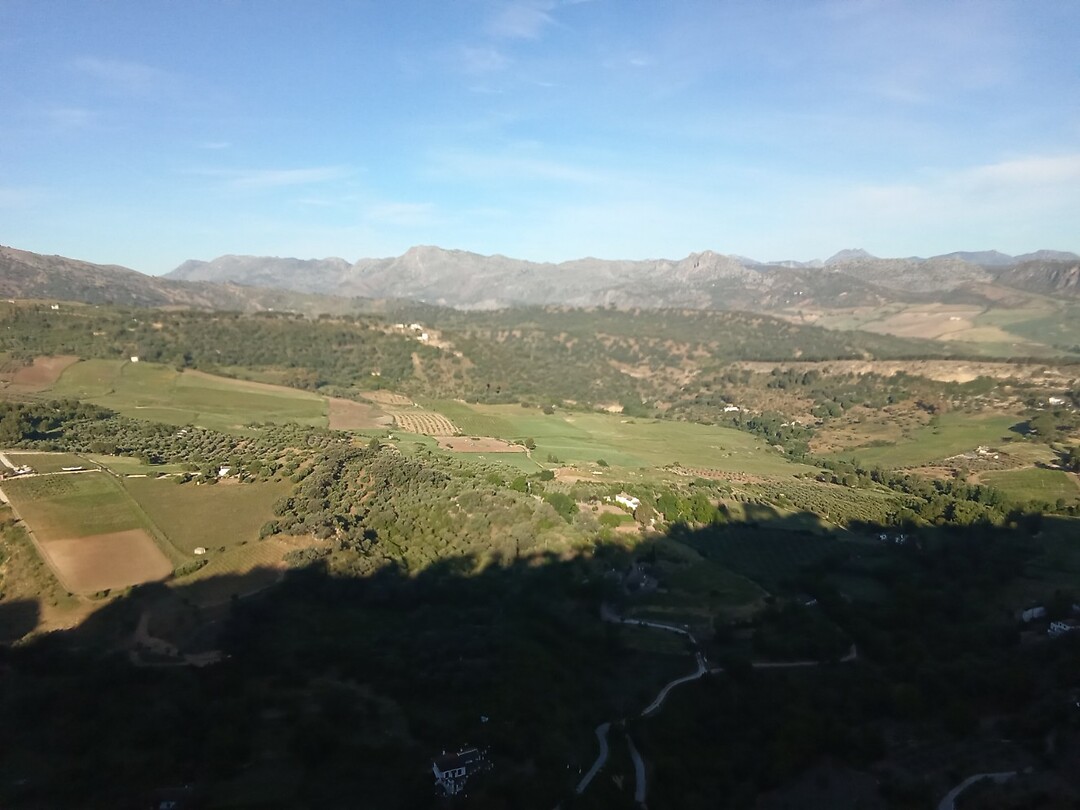 Ronda,plots einde van de stad