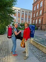 opweg naar ons nieuwe hotel