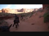 Te paard met de Navajo door Monument Valley Tribal Park