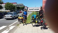 aankomst in Santiago de C.