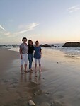 Zonsondergang met mem en tante Hieke