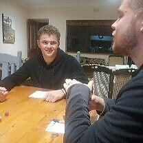 Spelletje met Gerben en Francois