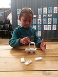 Dominos tijdens club