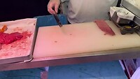 Mooi gesneden sashimi