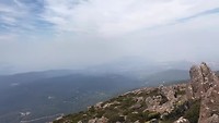 Op de top van Mount Wellington, zo groots heb ik het nooit gezien....