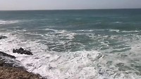 Dakhla, hoge golven, wilde zee
