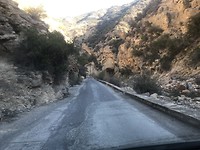 De weg van Aourir naar de paradijsvallei