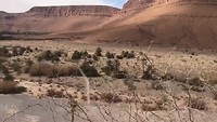 De rivier Ziz, bijna droog