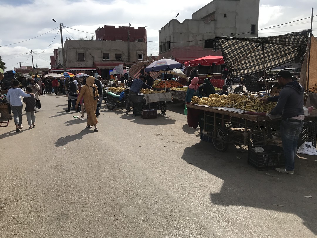 Op de markt in Kenitra