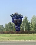 Op een rotonde