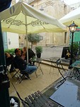 Tijdens de wolkbreuk in Rabat