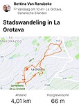 Onze wandelroute in La Orotava