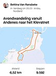 Avondwandeling vanuit Andenes naar het Klevatnet