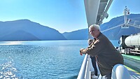 Op de ferry naar Fodnes