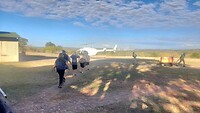 Helikoptervlucht boven de Vic Falls