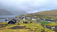 Zicht op Eiði