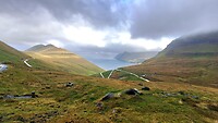 Onderweg tussen Eiði en Gjógv