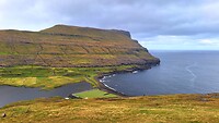 Onderweg tussen Eiði en Gjógv