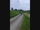 aankomst bij de vrienden