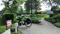 Koffiepauze bij een rustpunt