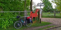 Wegwijzer in gehucht Frenz
