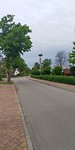 Ooievaar in dorp Bleyen