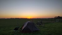 zonsondergang camping Prinsenhof