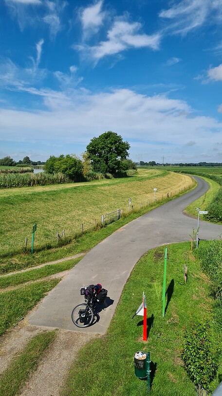 Zicht op rivier de Jumme