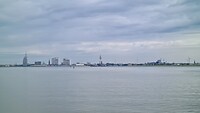 Zicht op Bremerhaven
