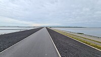 Soort van Mini Afsluitdijk over de Eider