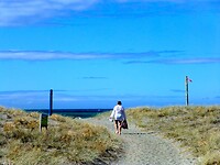 nog even naar het strand van Opotiki Beach
