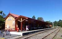 in Waikino is een gerestaureerd station uit de tijd van de Gold Rush