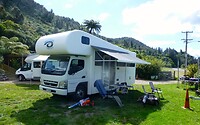 de camper moet leeg en onze koffers weer vol