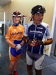 Edmond Issac en kleinzoon Torrance gaan ons wegbrengen