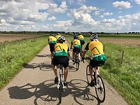 in een treintje door Brabant naar het zuiden