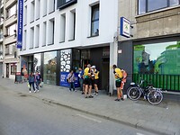 aankomst in een studentenhostel in centrum van Antwerpen