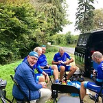 een koffiestop langs de route
