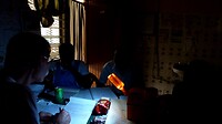 regelmatig is er stroomuitval: lastig werken