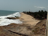 uitzicht naar het westen richting Elmina