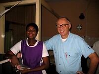 nog even met een verpleegkundige op de foto