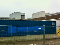 40 ft lange zeecontainer achter het ziekenhuis in Oss