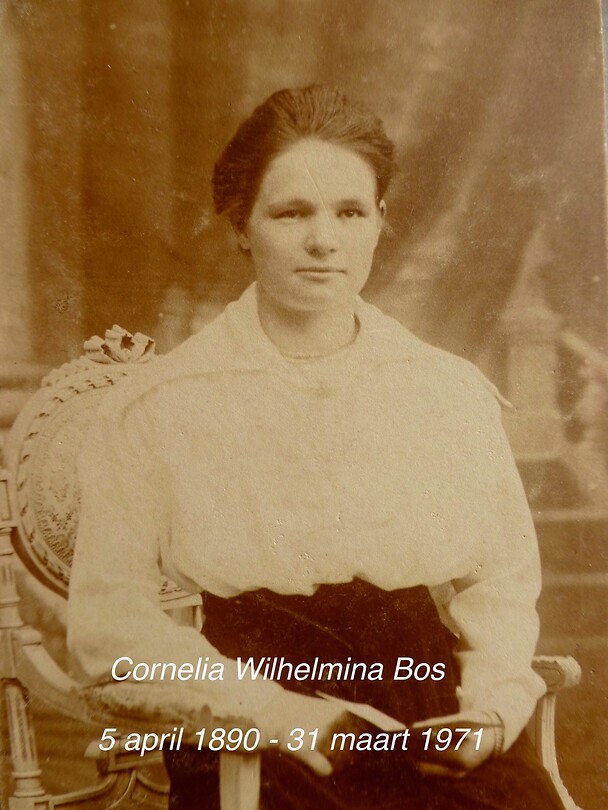 Cornelia Wilhelmina Bos, de moeder van mijn moeder