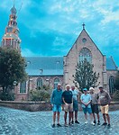 na de avondmaaltijd in Vlissingen maken we een pelgrimage-stop bij de kerk