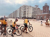 vanaf Zeebrugge gaan we het binnenland in richting Brugge