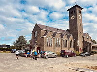 de koffiestop is bij de Heilig Hartkerk in Altweerterheide bij Weert